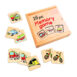 wooden transport memory game 16pc