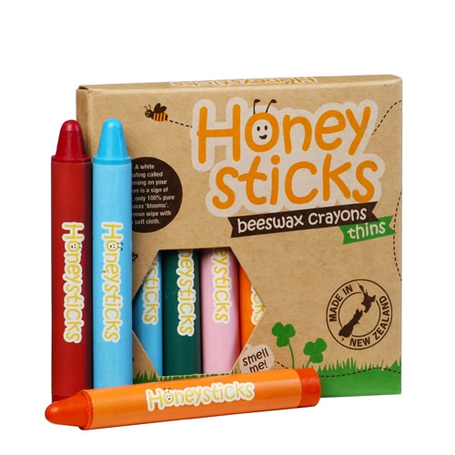 Honeysticks thin Beeswax Crayons 8pk