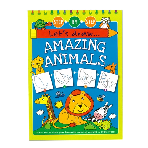 Let's Draw Amazing Animals Activity Book - Squoodles Ltd