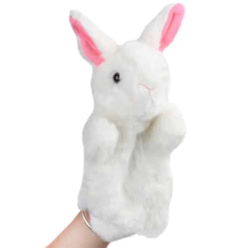 White Rabbit Hand Puppets - large